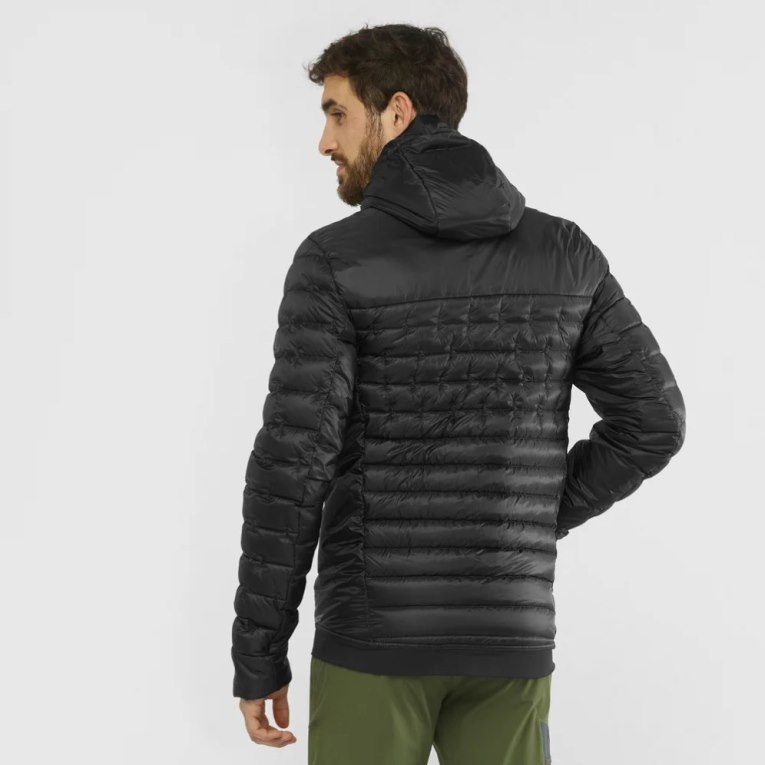 Black Salomon Outline Down Men's Insulated Jackets | IE WR6290